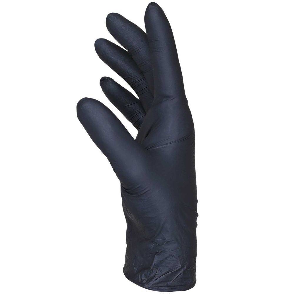 ﻿Kinetixx Schwarze Nitril-Einmalhandschuhe Allround+ Super Rabatt