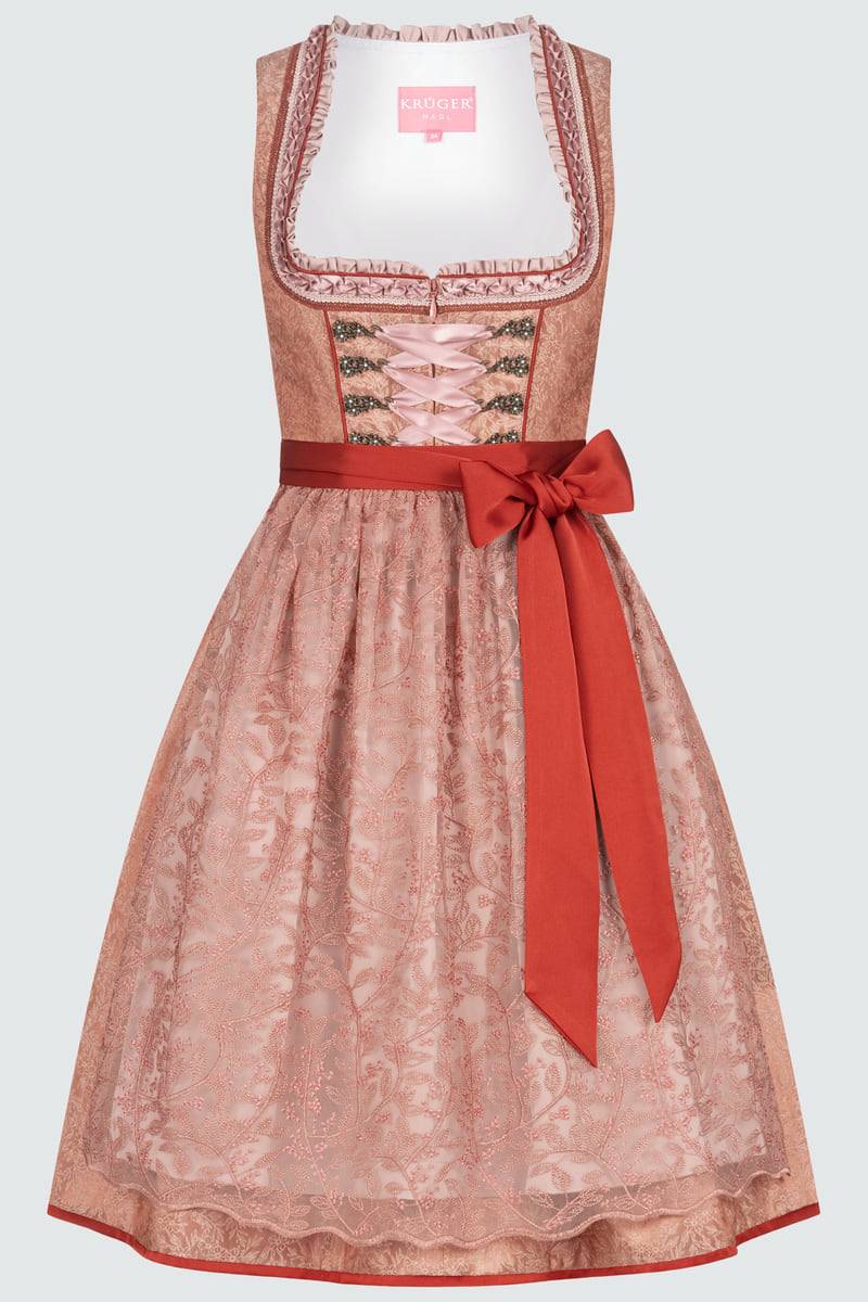 Krüger Madl Dirndl Amarena (60cm) Kostenlose Rückgabe