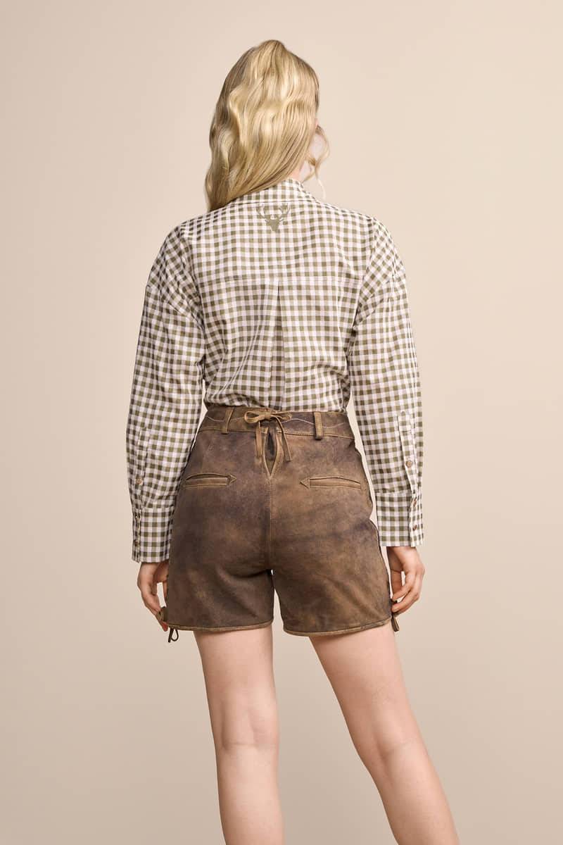 Krüger Madl Lederhose Nyla 50% Rabatt mit kostenlosem Versand