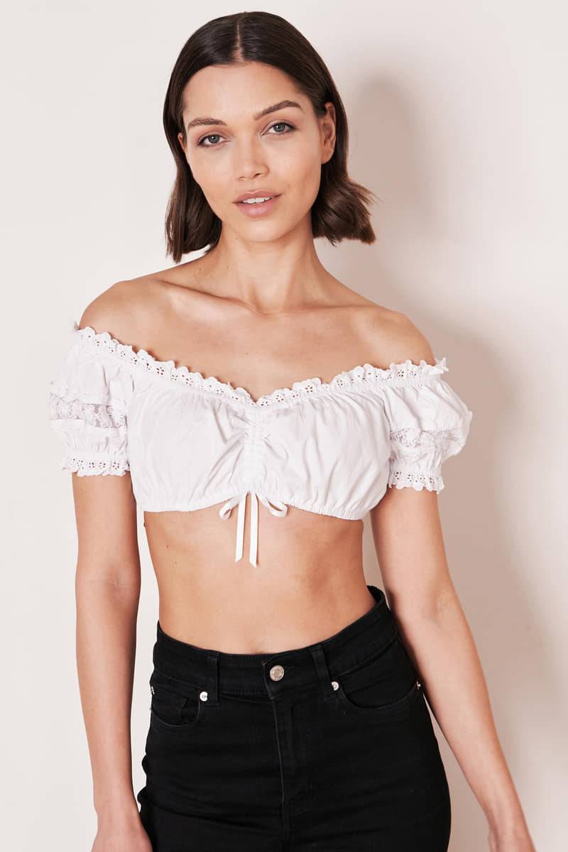 Krüger Madl Dirndlbluse Schneeblume Top Angebot
