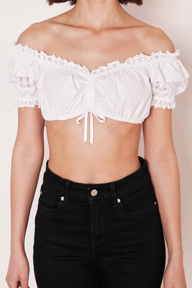 Krüger Madl Dirndlbluse Schneeblume Top Angebot