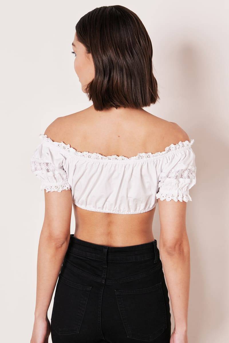 Krüger Madl Dirndlbluse Schneeblume Top Angebot