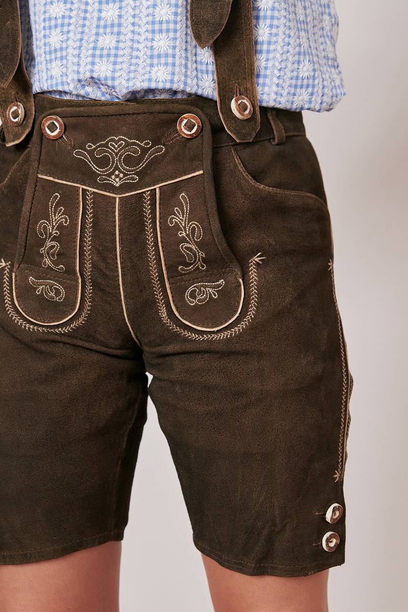 Krüger Madl Lederhose Dark Deer Begrenzt auf 3 Tage