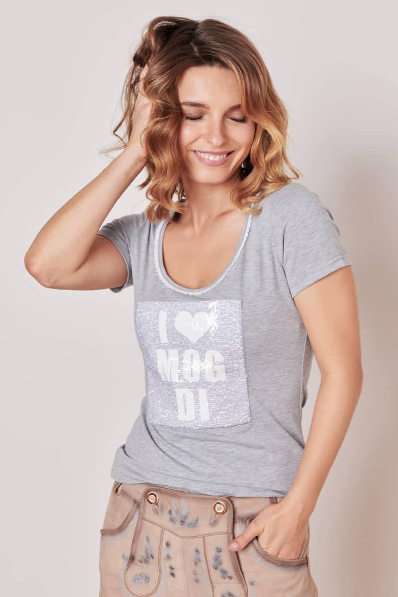 Krüger Madl Trachten Shirt Heartbeat