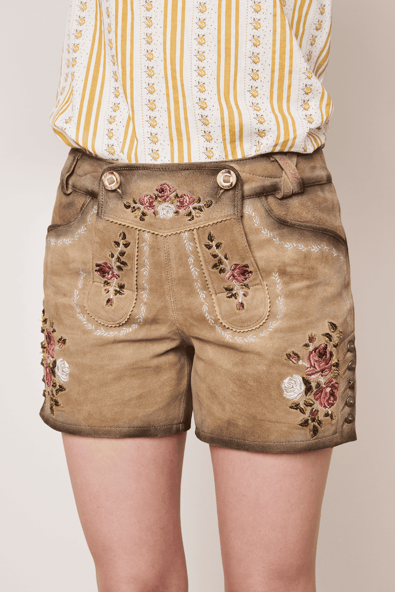 Krüger Madl Lederhose Alpenrose Zeitlich begrenztes Angebot