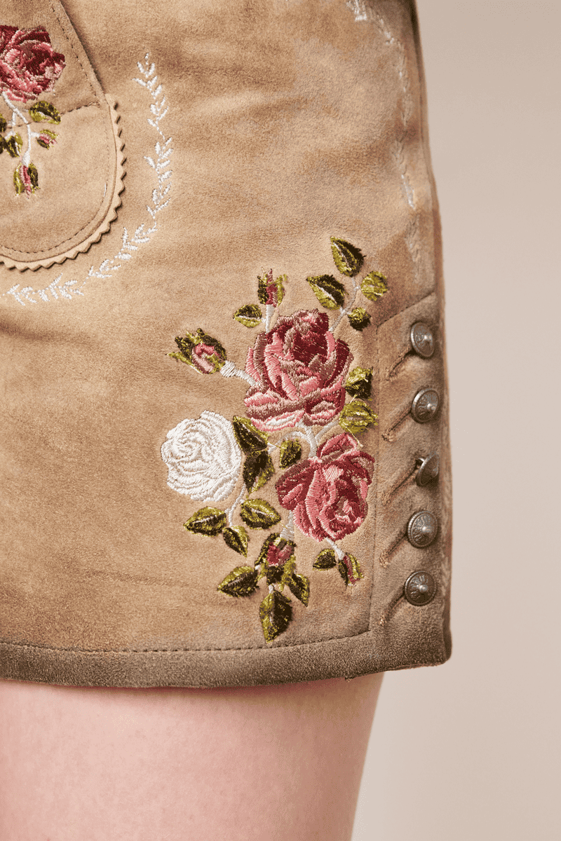 Krüger Madl Lederhose Alpenrose Zeitlich begrenztes Angebot