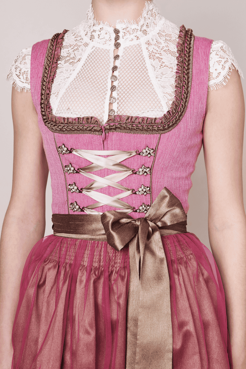 Krüger Madl Dirndl Fuchsia (70cm) Vierteljährliche Förderung