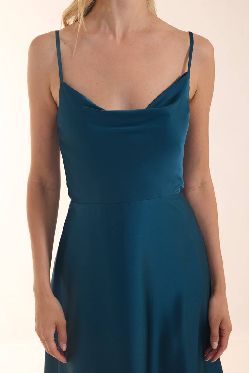 Laona ICONIC BOW DRESS Maxikleid aus Satin Auslauf
