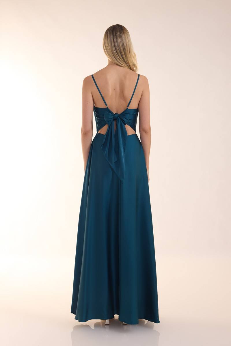 Laona ICONIC BOW DRESS Maxikleid aus Satin Auslauf