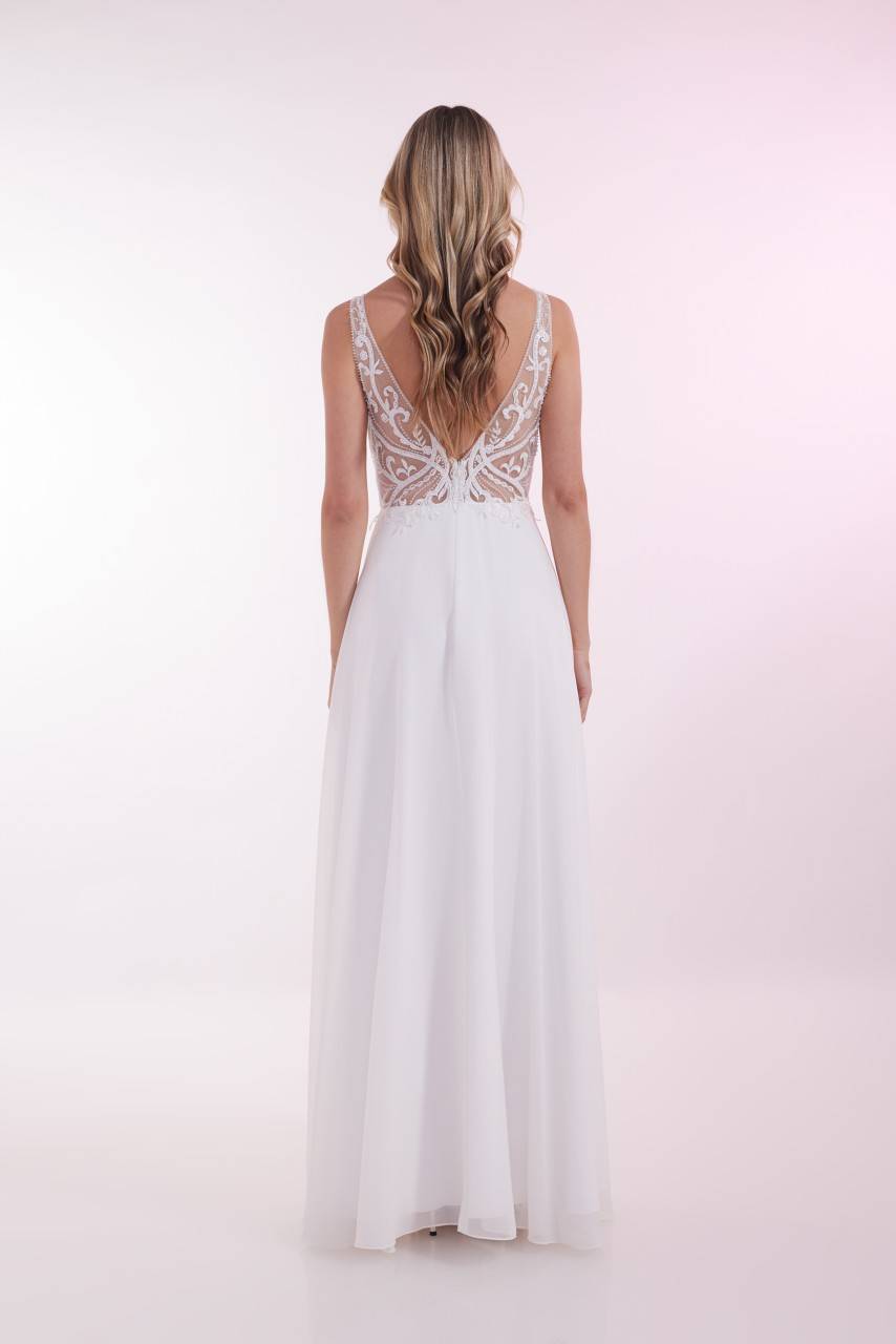 Laona OPULENT SPIRIT DRESS Besticktes Maxikleid mit V-Ausschnitt vorne und hinten Hotsell
