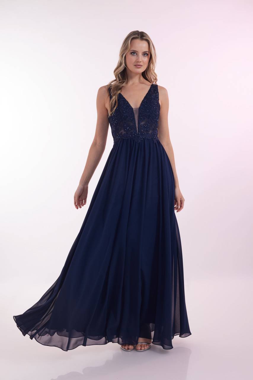 Laona BLOSSOM DRESS Besticktes Maxikleid aus Chiffon Schlussverkauf
