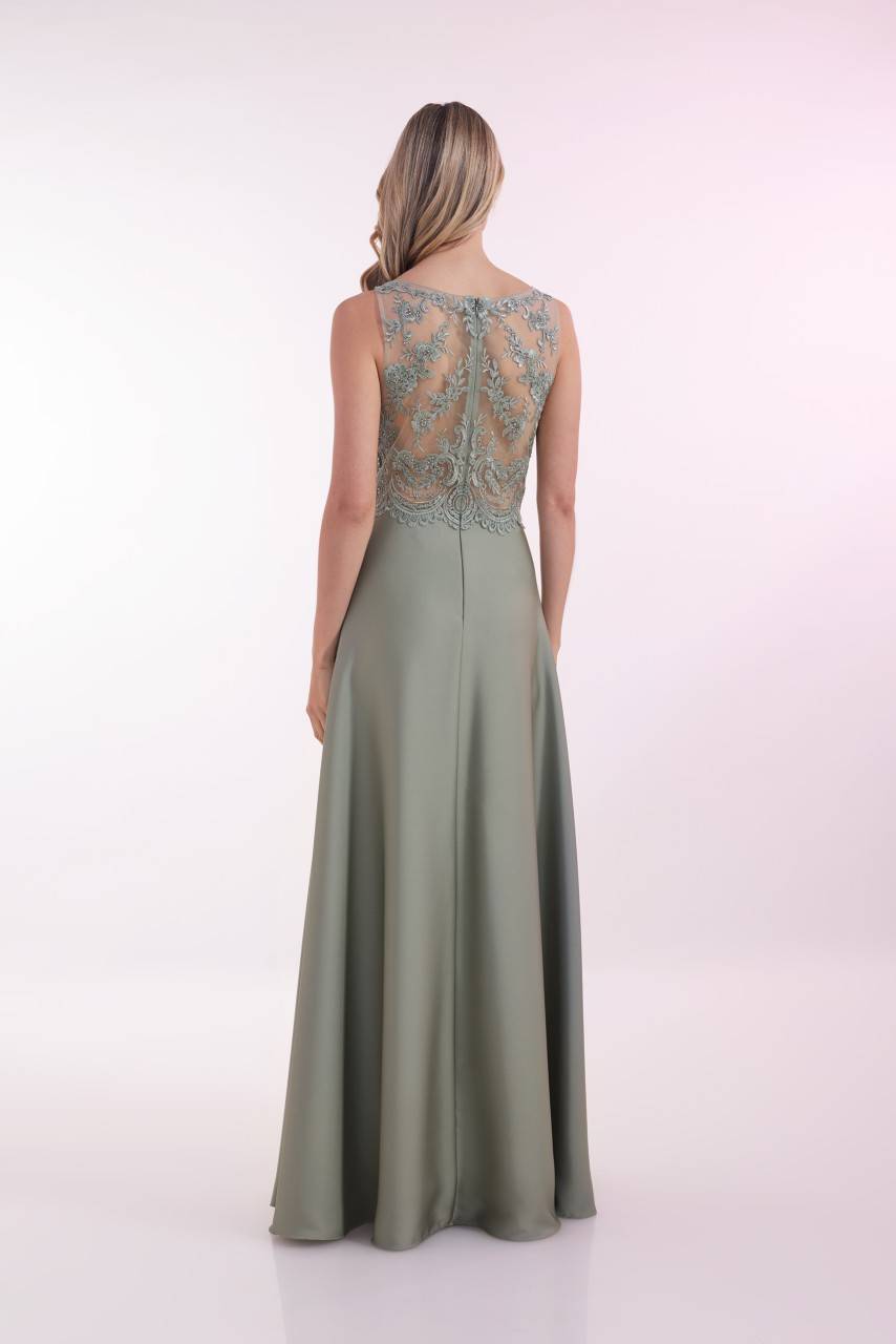 Laona SLEEK PRINCESS DRESS Besticktes Maxikleid aus Satin Begrenztes Angebot