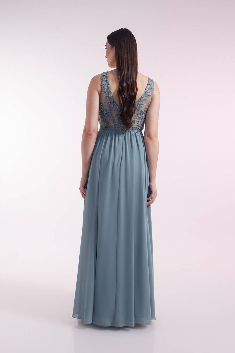 Laona BLOSSOM DRESS Besticktes Maxikleid aus Chiffon Exklusive Angebote