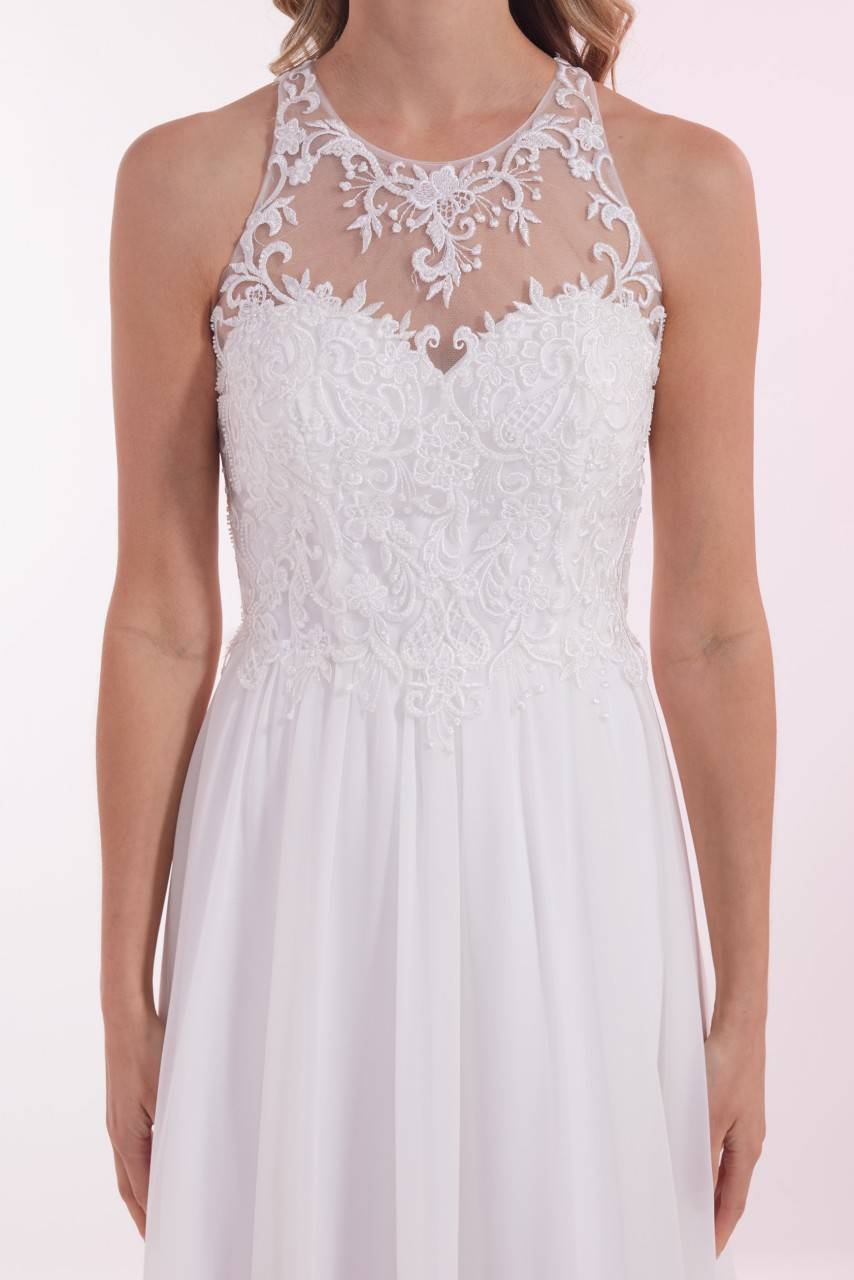 Laona SPRING BOUQUET DRESS Besticktes Maxikleidmit Rundhals Super Sparpreis