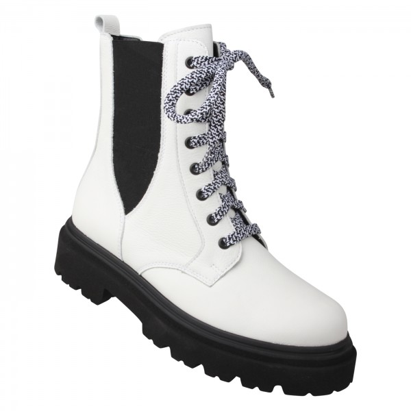 Lei By Tessamino Damenstiefel Frizzi weiss/schwarz Riesige Ersparnisse