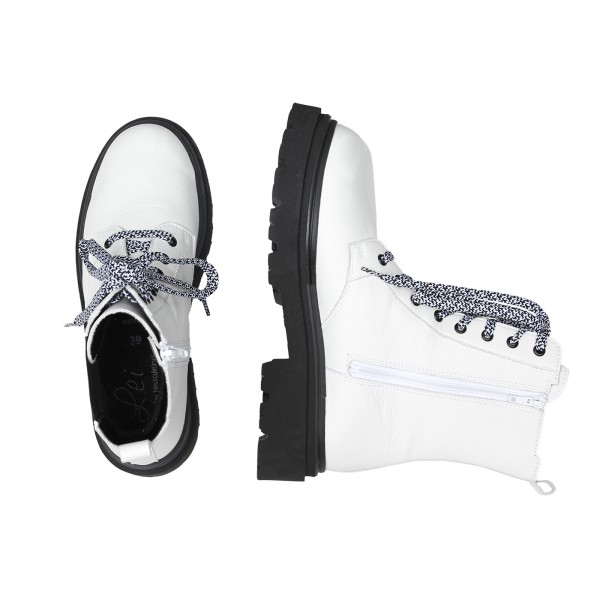 Lei By Tessamino Damenstiefel Frizzi weiss/schwarz Riesige Ersparnisse