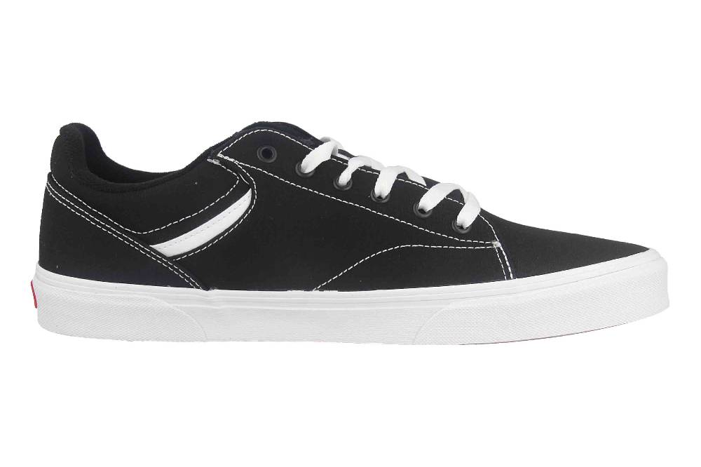 VANS MN Seldan CANVAS (Canvas) Black/White Sneaker in Übergrößen Schwarz VN0A4TZE1871 große Herrenschuhe Clearance-Verkauf