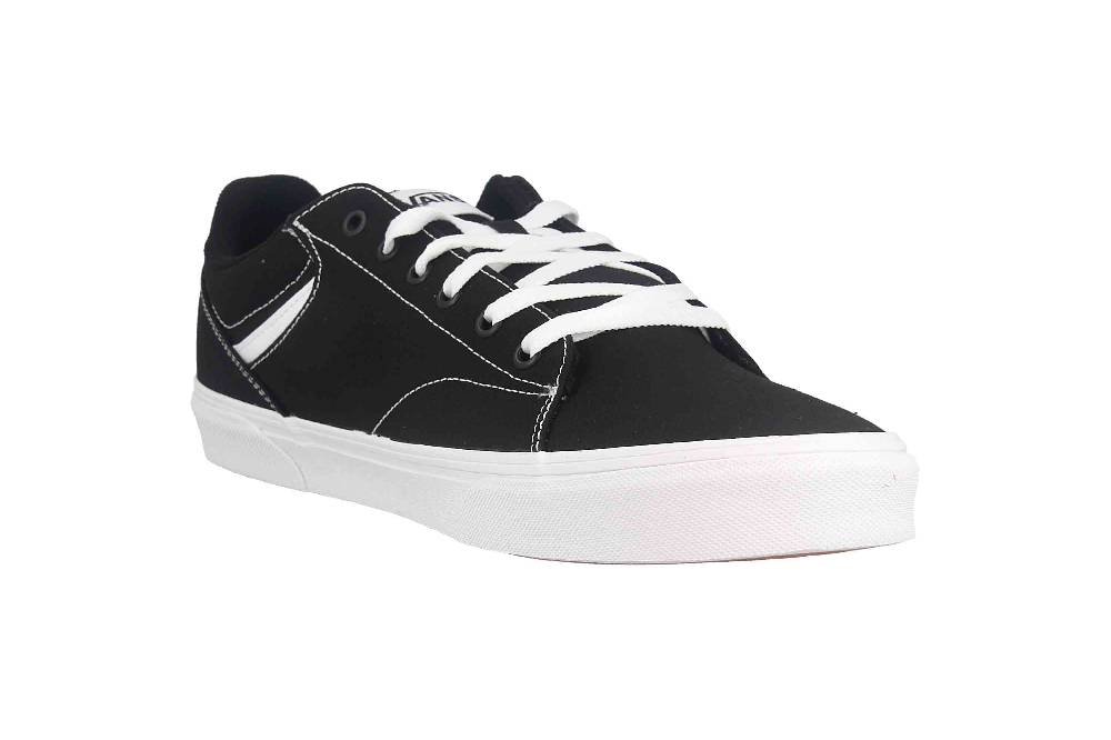 VANS MN Seldan CANVAS (Canvas) Black/White Sneaker in Übergrößen Schwarz VN0A4TZE1871 große Herrenschuhe Clearance-Verkauf