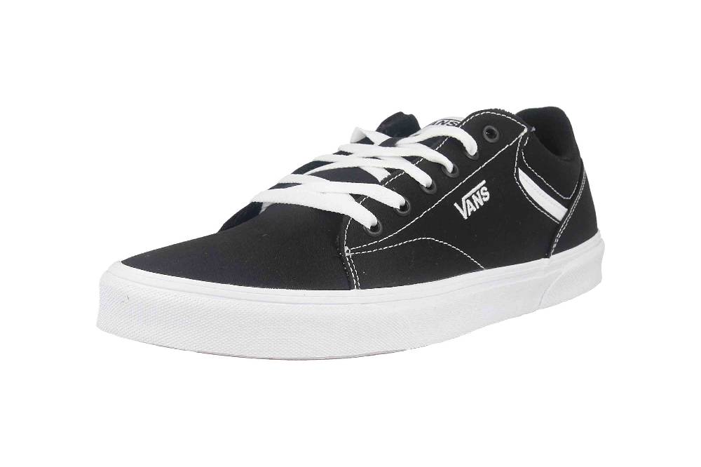 VANS MN Seldan CANVAS (Canvas) Black/White Sneaker in Übergrößen Schwarz VN0A4TZE1871 große Herrenschuhe Clearance-Verkauf