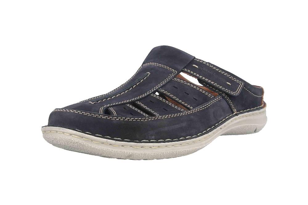 Josef Seibel Anvers 76 Pantoletten in Übergrößen Blau 43676 21 526 große Herrenschuhe Fabrikladen