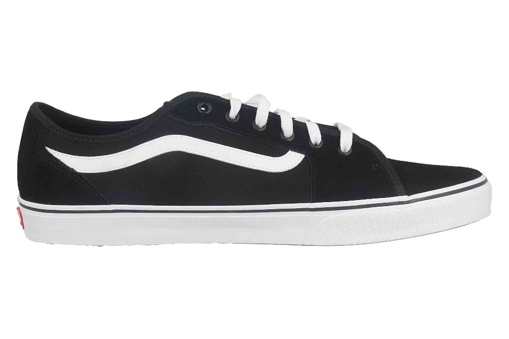 VANS MN Filmore Decon SUEDE/CANVAS (SUEDE/CANVAS) BLK/WHITE Sneaker in Übergrößen Schwarz VN0A3WKZ5LM1 große Herrenschuhe zollfrei