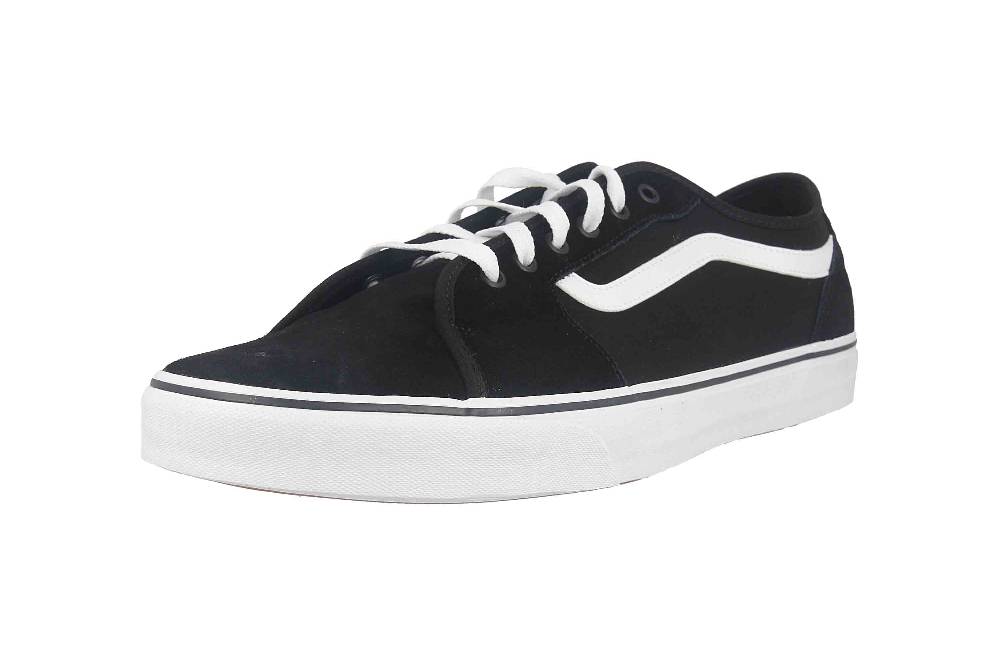 VANS MN Filmore Decon SUEDE/CANVAS (SUEDE/CANVAS) BLK/WHITE Sneaker in Übergrößen Schwarz VN0A3WKZ5LM1 große Herrenschuhe zollfrei