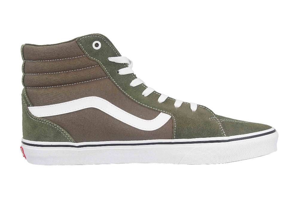 VANS MN Filmore Hi SUEDE/CANVAS GRAPE LEAF/WHITE Sneaker in Übergrößen Grün VN0A5KXTRQV1 große Herrenschuhe 2025