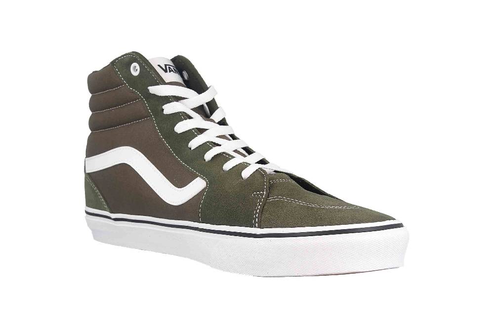 VANS MN Filmore Hi SUEDE/CANVAS GRAPE LEAF/WHITE Sneaker in Übergrößen Grün VN0A5KXTRQV1 große Herrenschuhe 2025