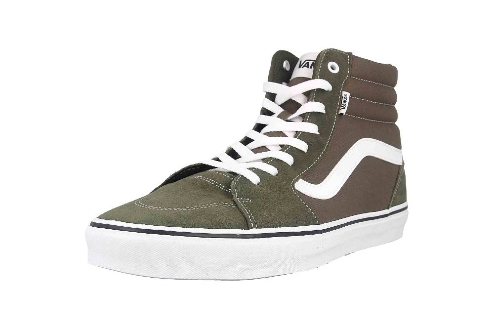 VANS MN Filmore Hi SUEDE/CANVAS GRAPE LEAF/WHITE Sneaker in Übergrößen Grün VN0A5KXTRQV1 große Herrenschuhe 2025