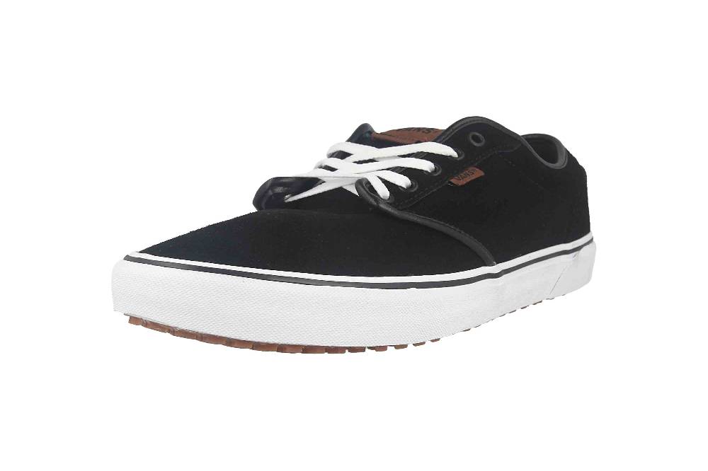VANS MN ATWOOD VANSGUARD (SUEDE FLEECE) BLACK/WHITE Sneaker in Übergrößen Schwarz VN0A5KXS70P1 große Herrenschuhe Online