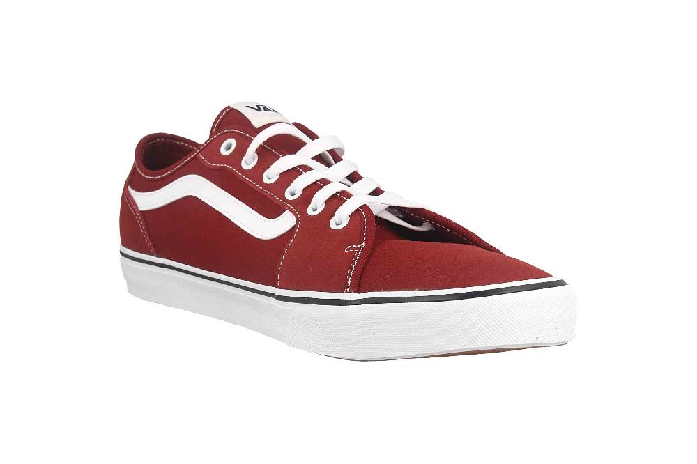 VANS MN Filmore Decon SUEDE/CANVAS FIRED BRICK Sneaker in Übergrößen Rot VN0A5HTYZHG1 große Herrenschuhe Outlet