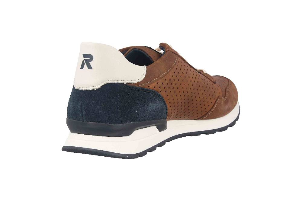 Rieker Evolution Sneaker in Übergrößen Braun U0302-24 große Herrenschuhe Exklusivangebot