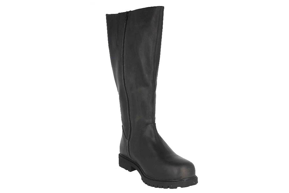MayBe Weitschaftstiefel in Übergrößen Grau 67668 Anthrazite große Damenschuhe Nur für heute