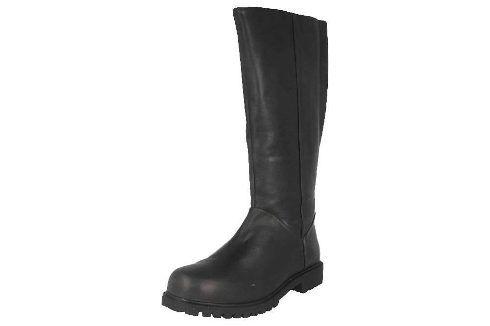 MayBe Weitschaftstiefel in Übergrößen Grau 67668 Anthrazite große Damenschuhe Nur für heute