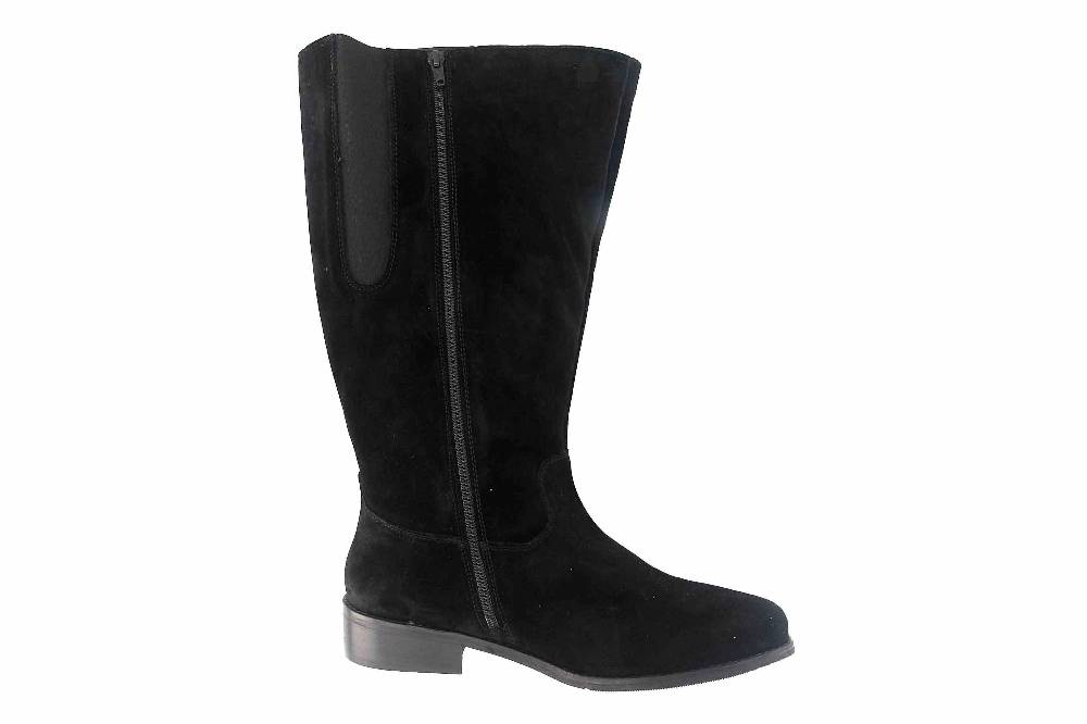 MayBe Weitschaftstiefel in Übergrößen Schwarz 67667 Black große Damenschuhe Vierteljährliche Förderung