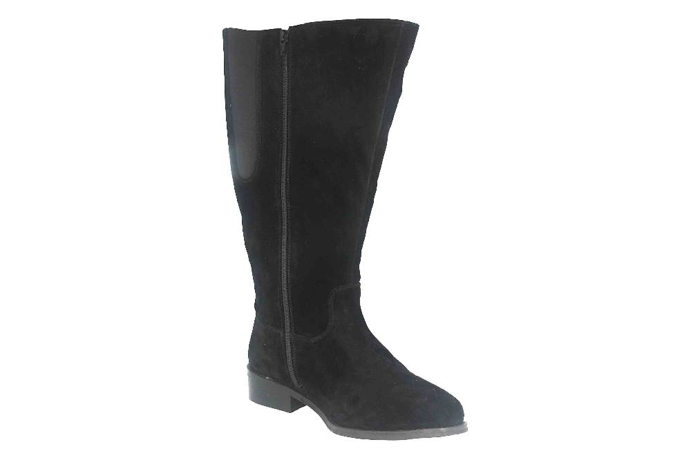 MayBe Weitschaftstiefel in Übergrößen Schwarz 67667 Black große Damenschuhe Vierteljährliche Förderung