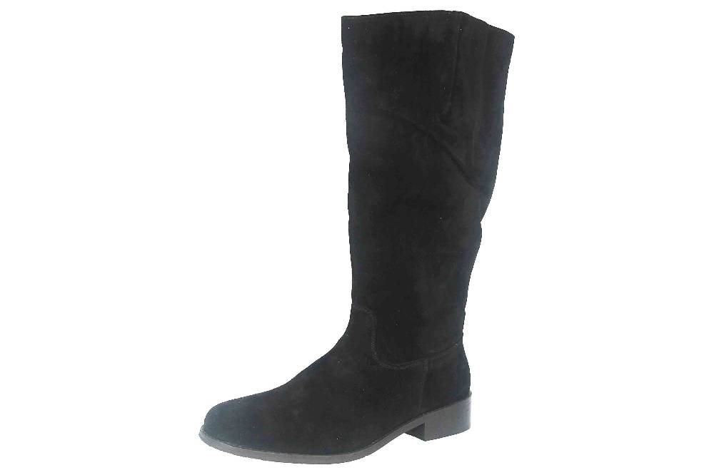 MayBe Weitschaftstiefel in Übergrößen Schwarz 67667 Black große Damenschuhe Vierteljährliche Förderung