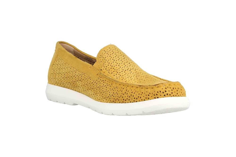 Sioux CORTIZIA-713-H Slipper in Übergrößen Gelb 64903 große Damenschuhe Black Friday Preise