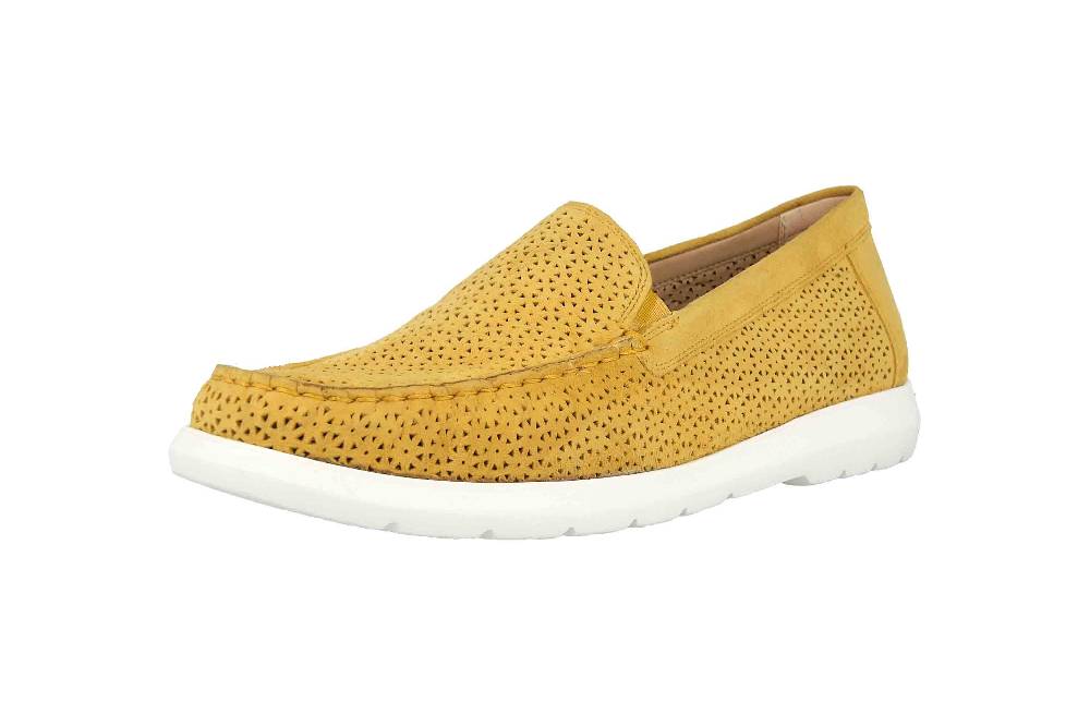 Sioux CORTIZIA-713-H Slipper in Übergrößen Gelb 64903 große Damenschuhe Black Friday Preise