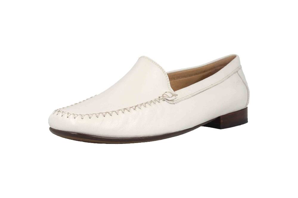 Sioux Campina Slipper in Übergrößen Weiss 63103 große Damenschuhe Fabrikverkauf