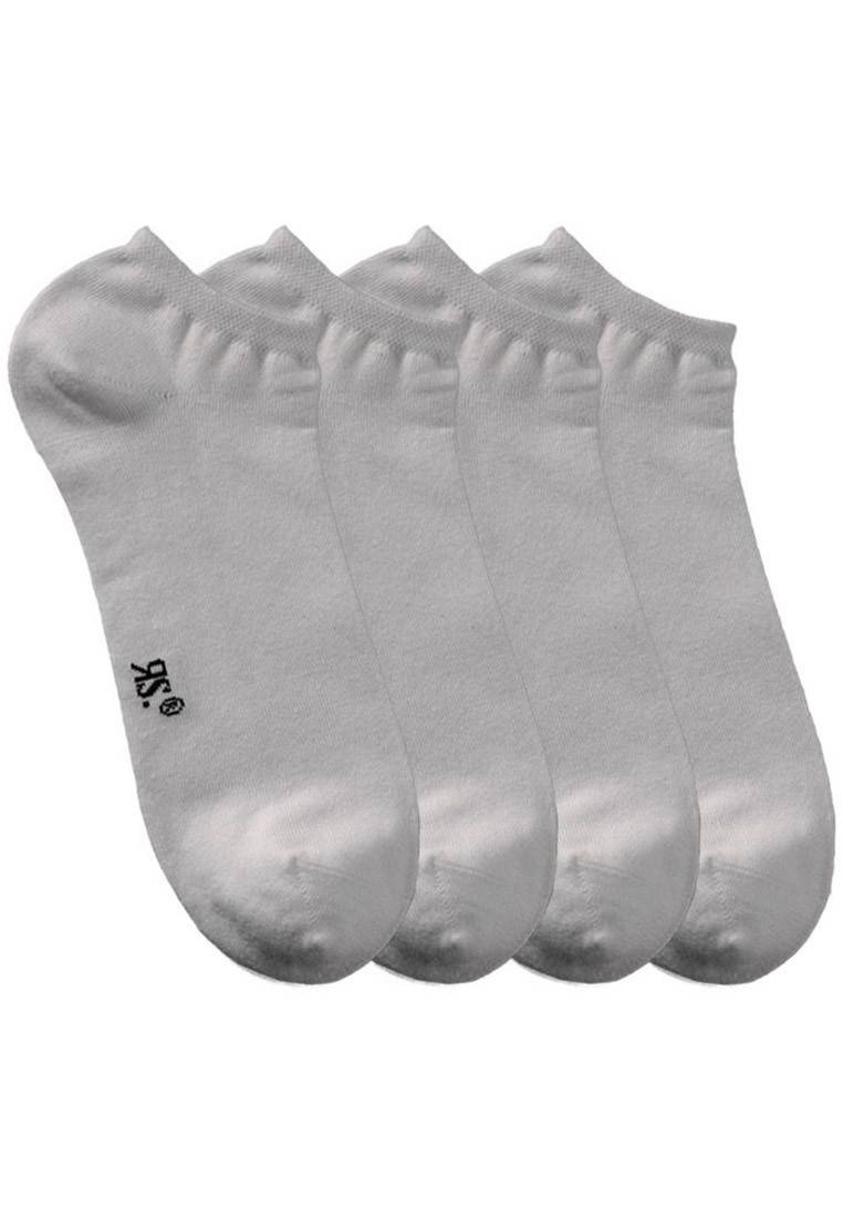 RIESE - Herren Sneakersocken 4er Pack - Weiß XXL Socken Black Friday