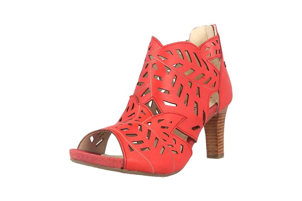 Laura Vita Sandaletten in Übergrößen Rot ALBANE 048 Rouge große Damenschuhe Exklusive Angebote