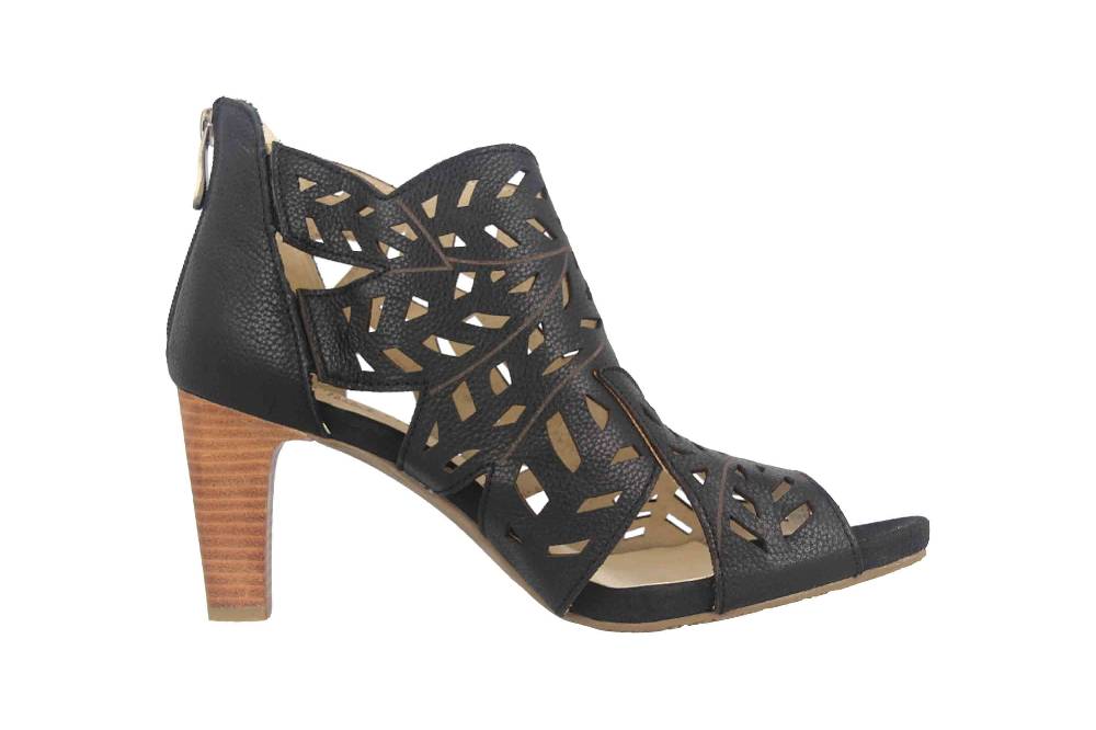 Laura Vita Sandaletten in Übergrößen Schwarz ALBANE 048 Noir große Damenschuhe Blitzangebot