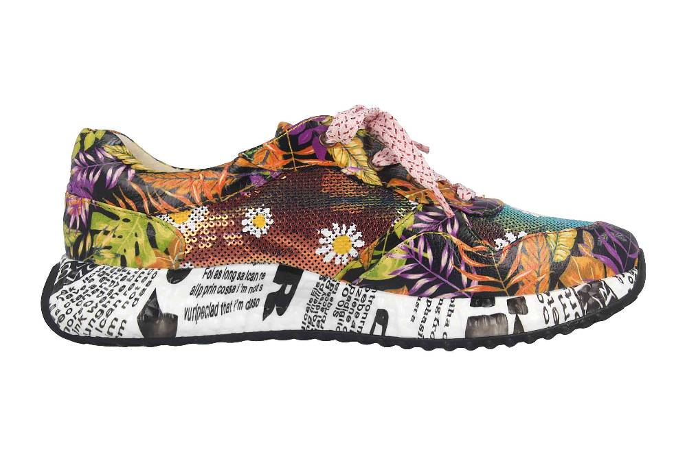 Laura Vita Sneaker in Übergrößen Mehrfarbig BURTON 05 Orange große Damenschuhe Große Rabatte