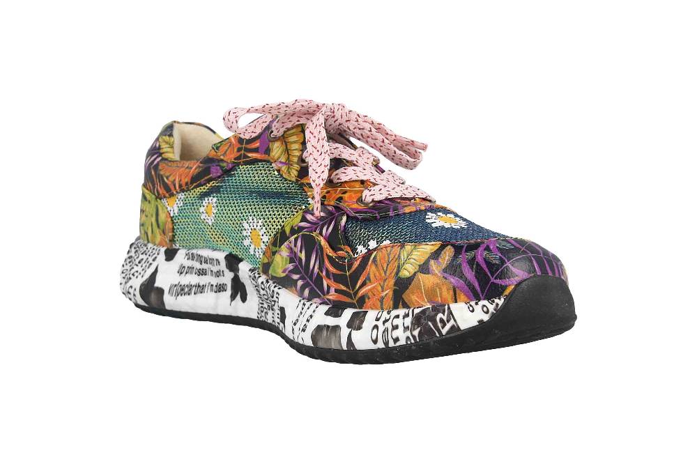 Laura Vita Sneaker in Übergrößen Mehrfarbig BURTON 05 Orange große Damenschuhe Große Rabatte