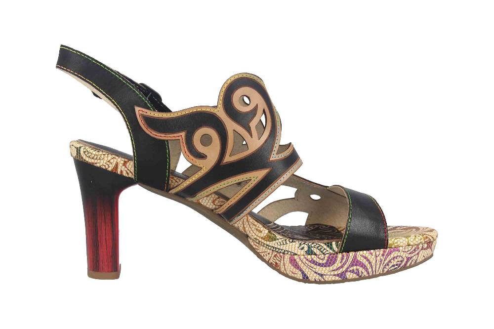Laura Vita Sandaletten in Übergrößen Mehrfarbig HICAO 16 Noir große Damenschuhe Bestseller