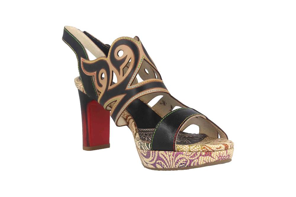 Laura Vita Sandaletten in Übergrößen Mehrfarbig HICAO 16 Noir große Damenschuhe Bestseller