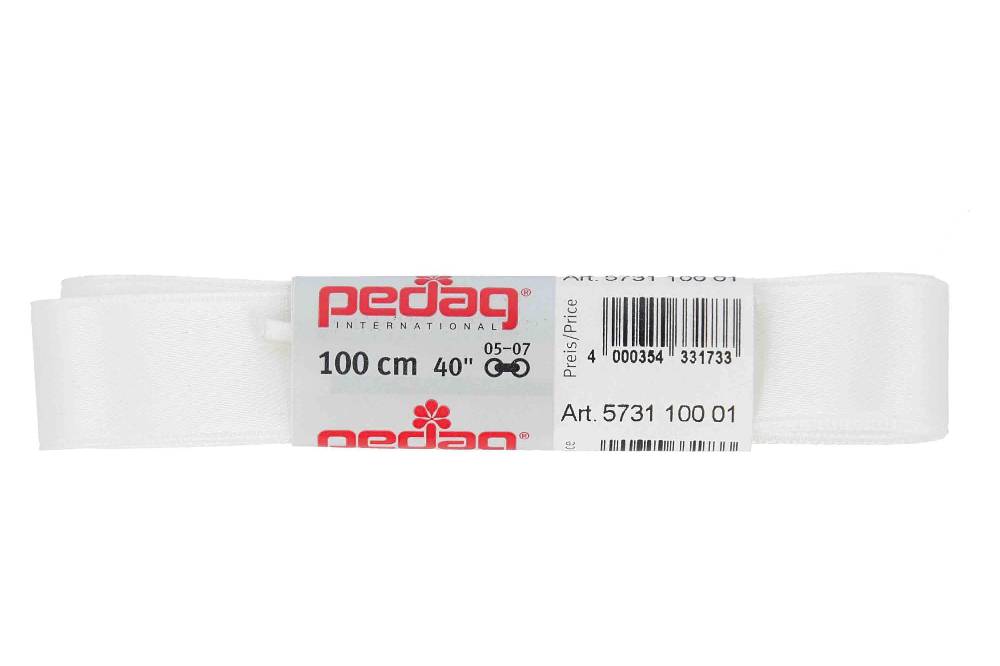 pedag - SATINSENKEL - Schnürsenkel 100 cm (1 Paar) 16 mm breit- Diverse Farben Riesige Ersparnisse