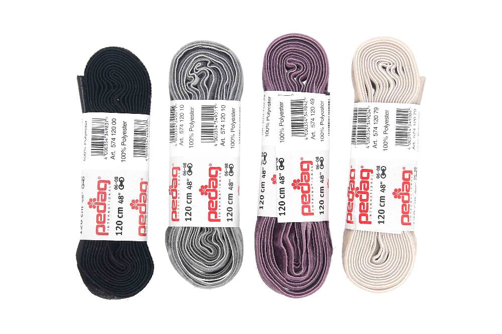 pedag - SAMTSENKEL - Schnürsenkel 120 cm (1 Paar)- Diverse Farben Bis zu 65% Rabatt