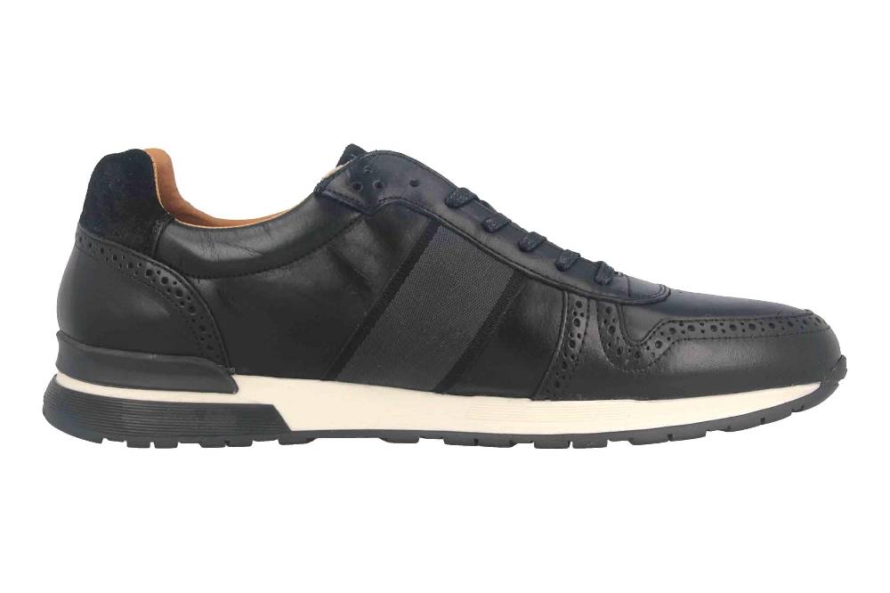 Pantofola d'Oro SANGANO UOMO LOW XL Sneaker in Übergrößen Schwarz 10203019.25Y/10203070.25Y große Herrenschuhe Verkauf